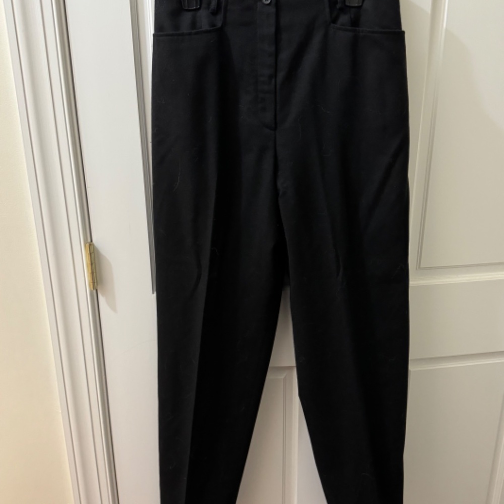 Talbots Black Wool Pants Straight Leg size 12 - Picture 4 of 6